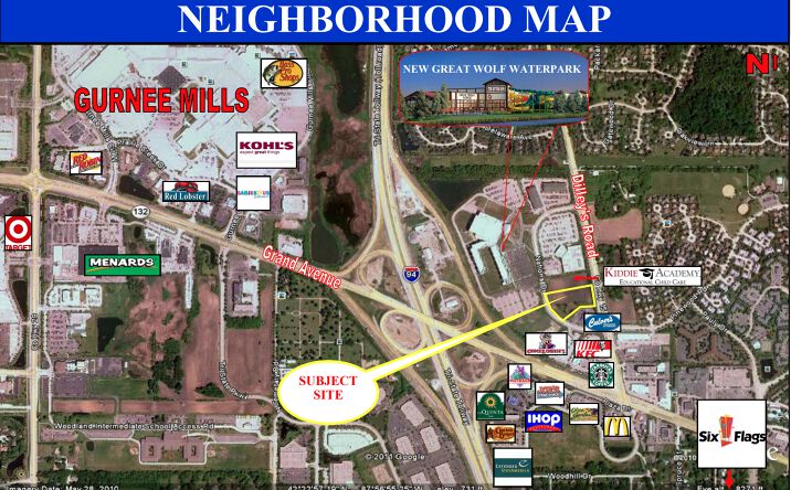 Pictures of Land property located at 1525 & 1545 Nations Dr, Gurnee, IL 60031 for sales - image #1