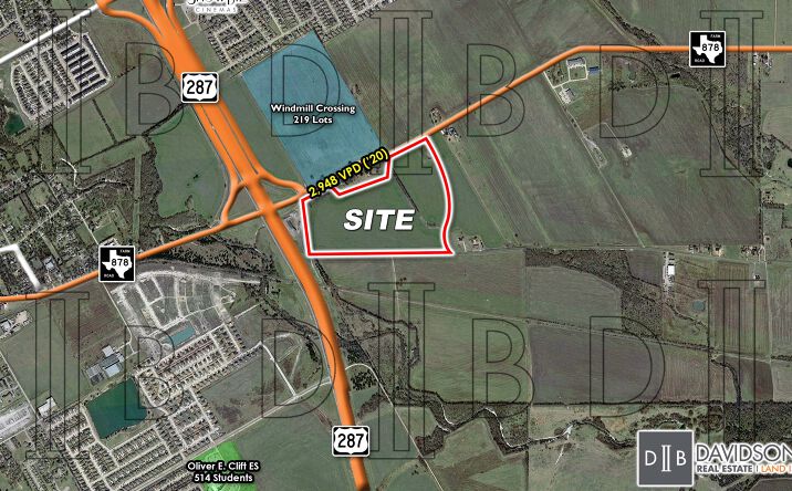 Pictures of Land property located at SEC - Hwy. 287 & Palmetto Rd, Waxahachie, TX 75165 for sales - image #1