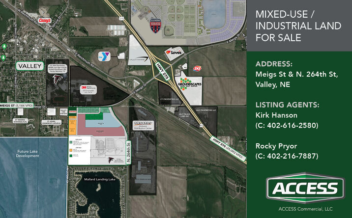 Pictures of Industrial, Mixed Use, Land property located at N 264th Steet and E Meigs Street, Valley, NE 68069 for sales - image #1