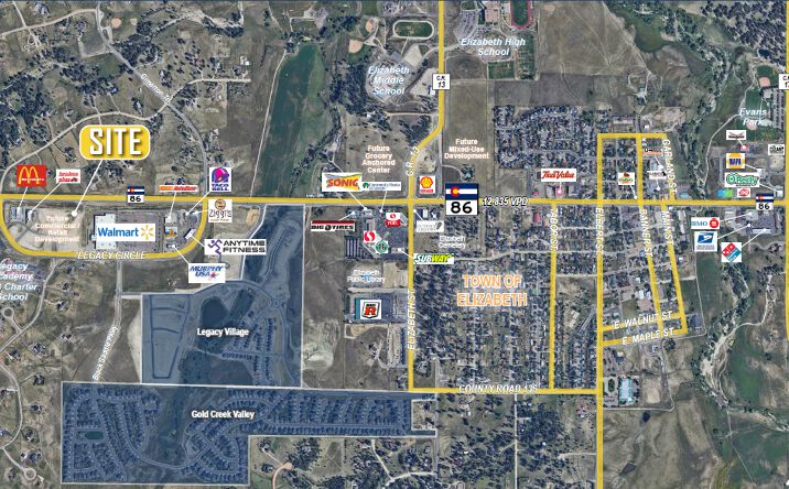 Pictures of Retail, Land property located at State Highway 86, Elizabeth, CO 80107 for sales - image #1