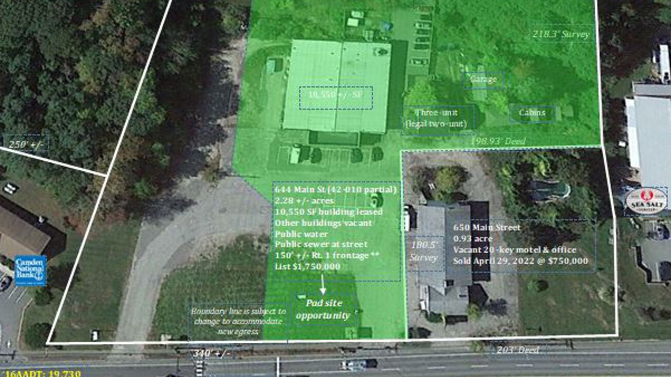 644 Main St 10,550 SF Building & Land, Saco, ME 04072