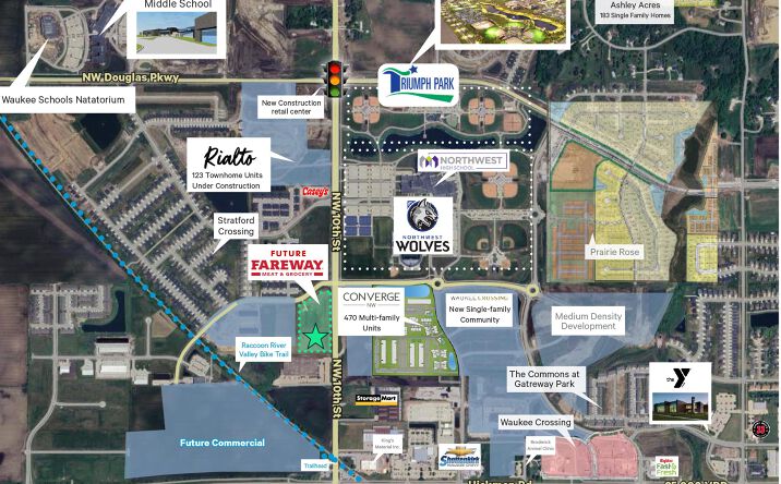 Pictures of Land property located at SWC of N 10th Street & NW Sunrise Drive, Waukee, IA 50263 for sales - image #1