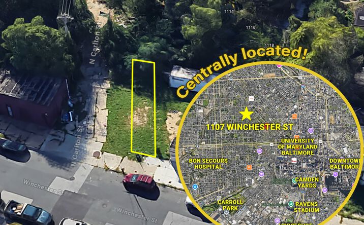 Pictures of Land property located at 1107 Winchester St, Baltimore, MD 21217 for sales - image #1