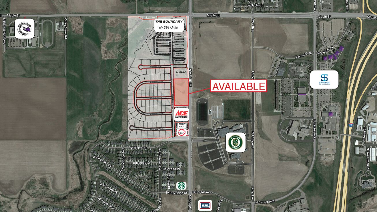 1901 N Marion Rd, Sioux Falls, SD 57107 Land for Sale Jefferson Land