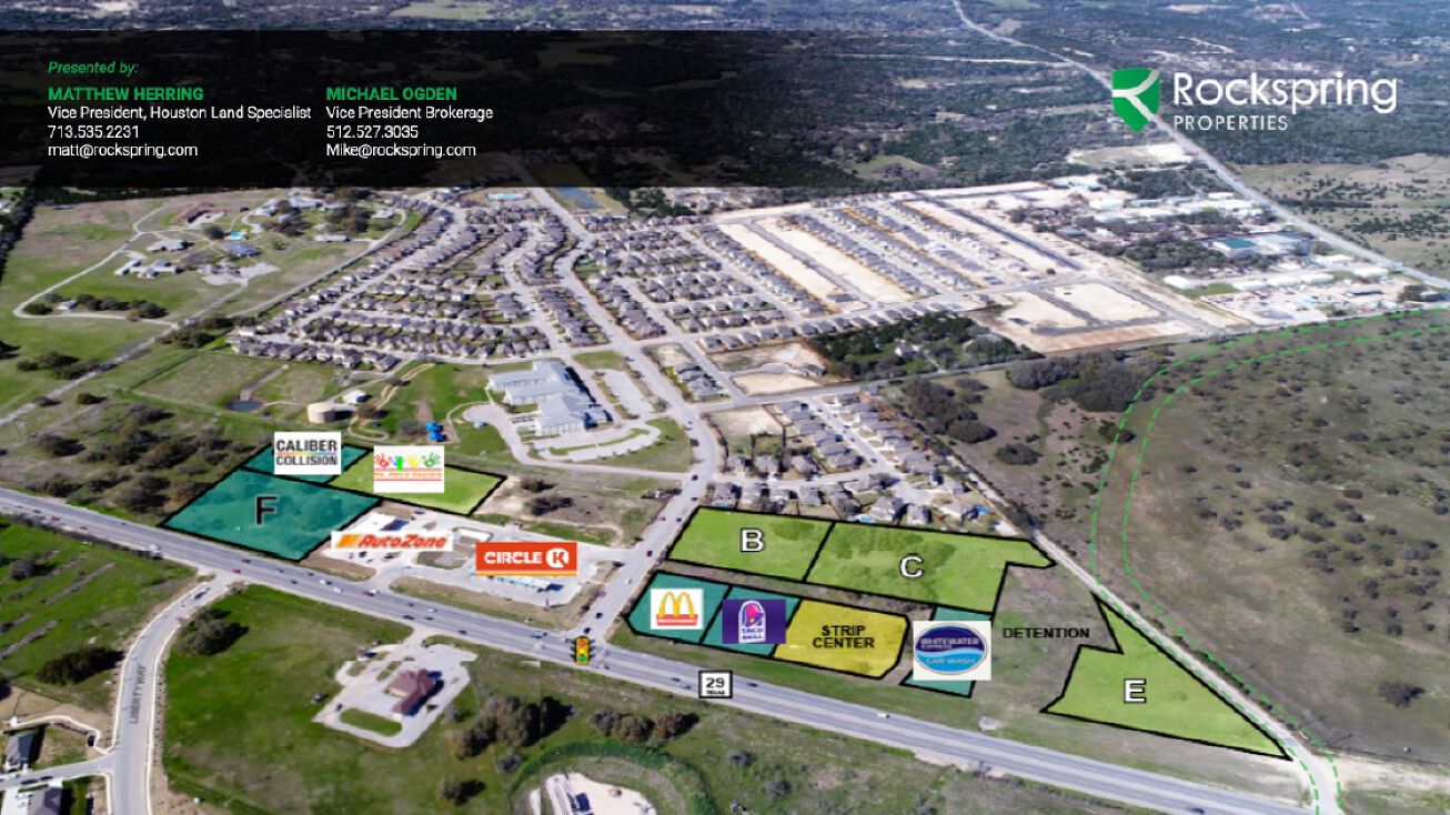 12330 TX29, Liberty Hill, TX 78642 Land for Sale Liberty Hill Pad