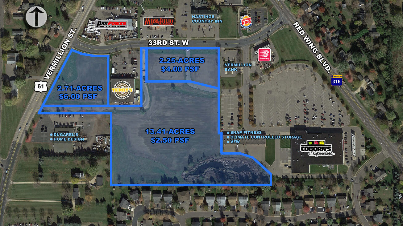 Highway 61 (Vermillion Street) & 33rd Street W, Hastings, MN 55033