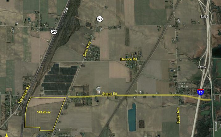 Pictures of Land property located at SWC Sterns Rd. & S.Dixie Hwy, Erie, MI 48133 for sales - image #1