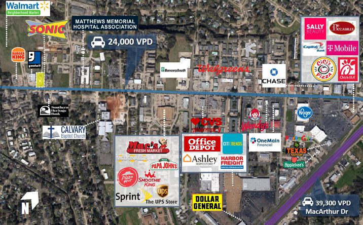 image of property at 5212 JACKSON ST Alexandria LA 71303-2319