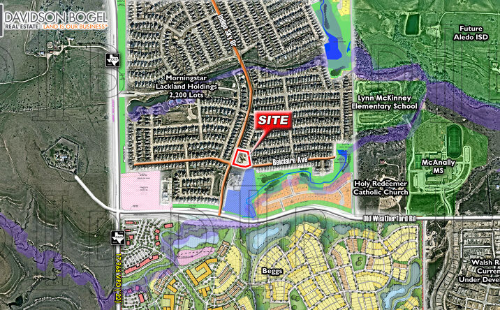 Pictures of Land property located at NEC - Indigo Sky Dr. & Belclaire Ave., Weatherford, TX 76087 for sales - image #1