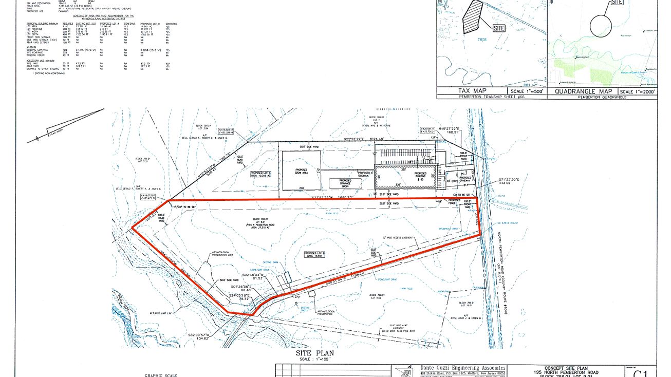 195 N Pemberton Rd, Pemberton, NJ 08068 Land for Sale CANNABIS IS A