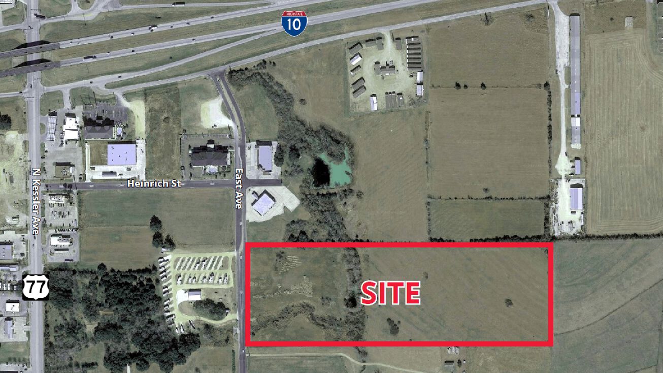 East Avenue and Heinrich St, Schulenburg, TX 78956 Land for Sale For Sale ±23.78 Acres in