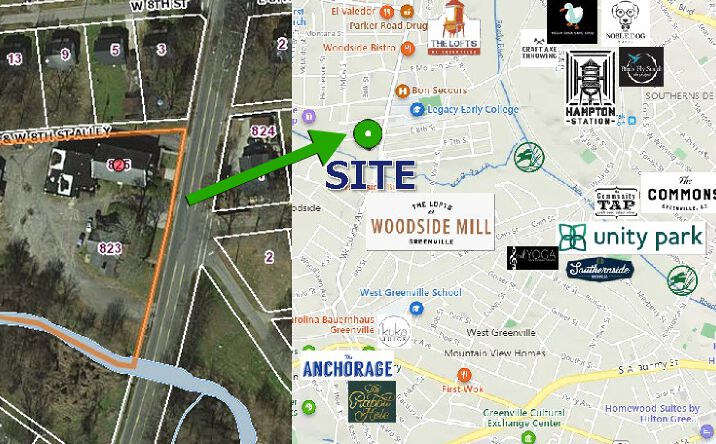 Pictures of Land property located at 825 Woodside Ave, Greenville, SC 29611 for sales - image #1