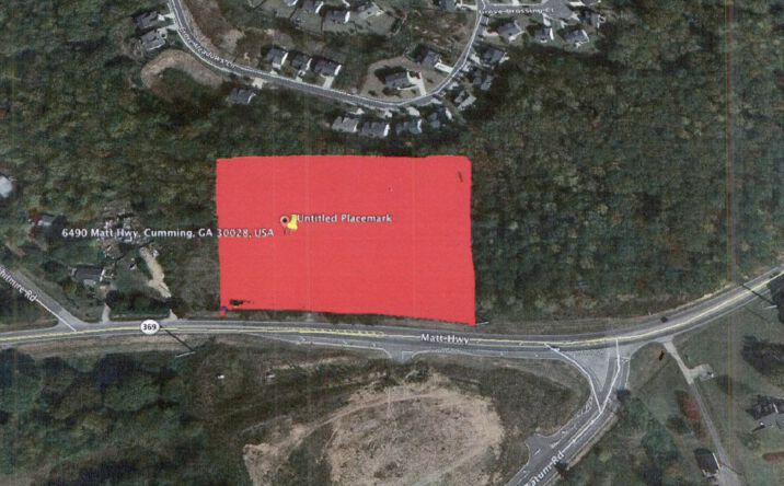 Pictures of Land property located at 6490 Matt Highway, Cumming, GA 30028 for sales - image #1