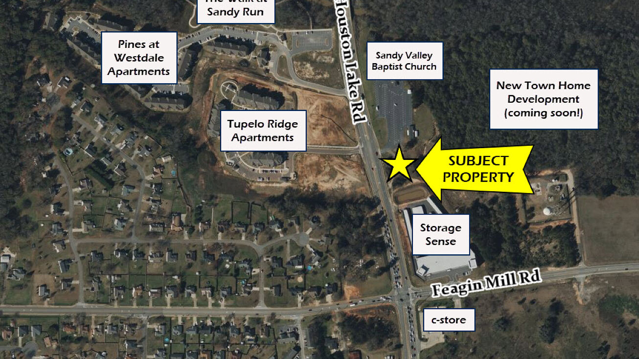 2 acres, Houston Lake Rd & Feagin Mill Rd, Warner Robins, GA 31088