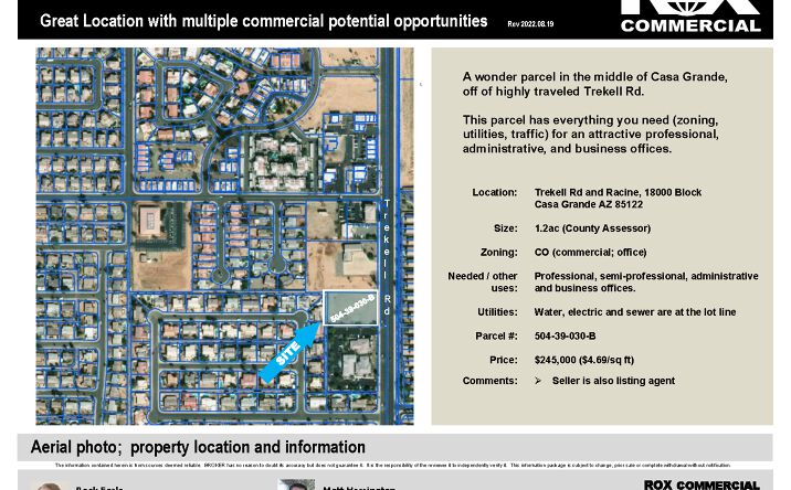 Pictures of Land property located at 0 N. Trekell Rd, Casa Grande, AZ 85122 for sales - image #1