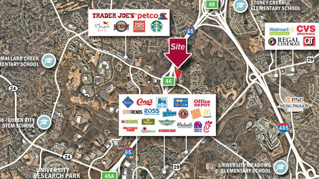 I85 W Mallard Creek Church Rd, Charlotte, NC 28262