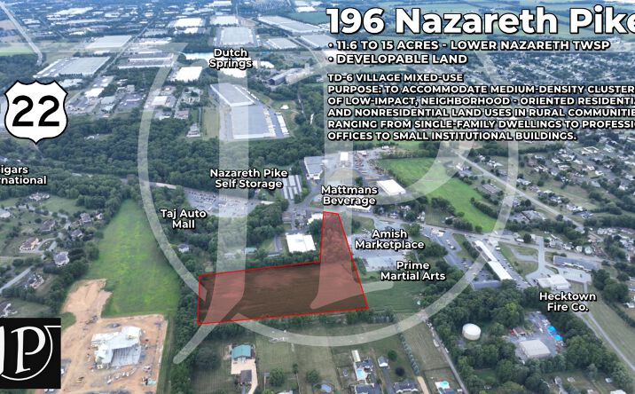 Pictures of Land property located at 196 Nazareth Pike, Bethlehem, PA 18020 for sales - image #1
