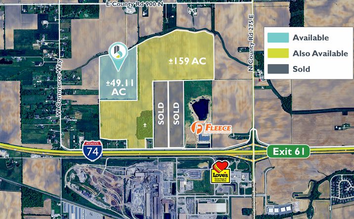 Pictures of Land property located at County Rd 900 N, Pittsboro, IN 46167 for sales - image #1