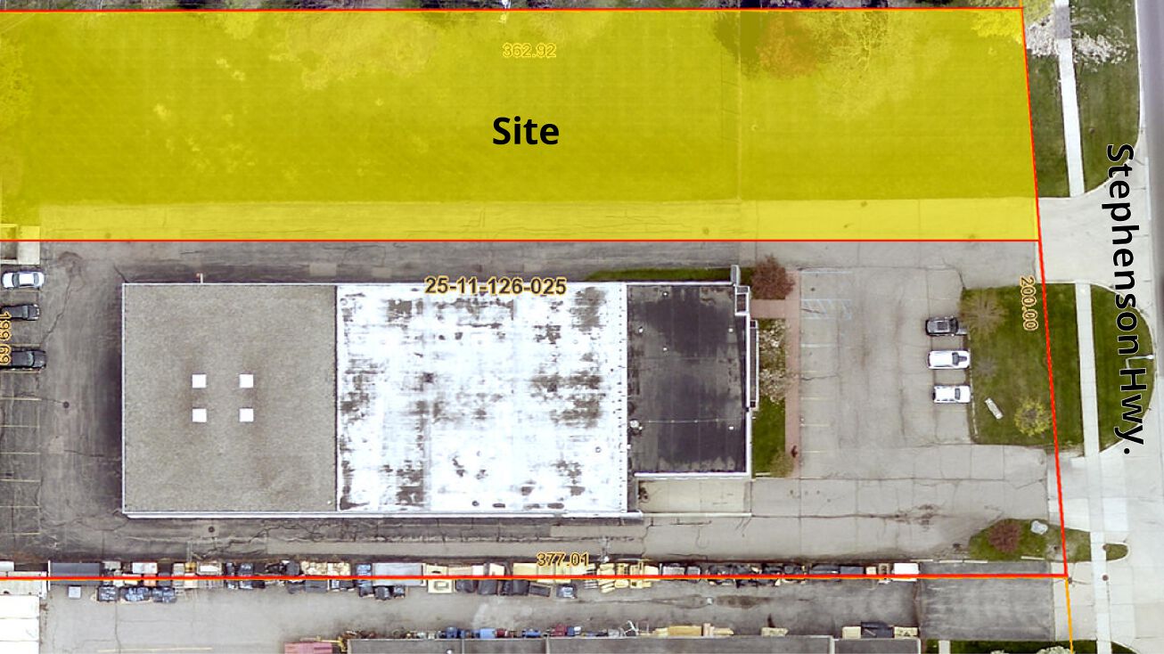 30105 Stephenson Hwy, Madison Heights, MI 48071 Land for Sale North 1/2 of 30105 Stephenson