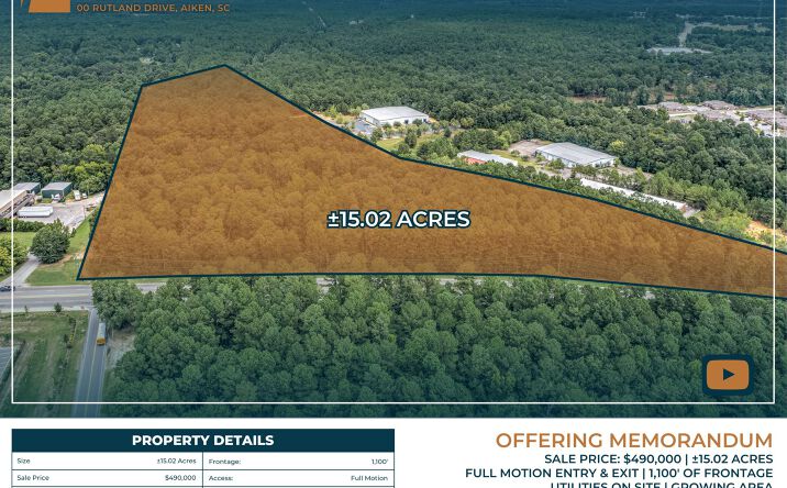 Pictures of Land property located at Rutland Dr, Aiken, SC 29801 for sales - image #1