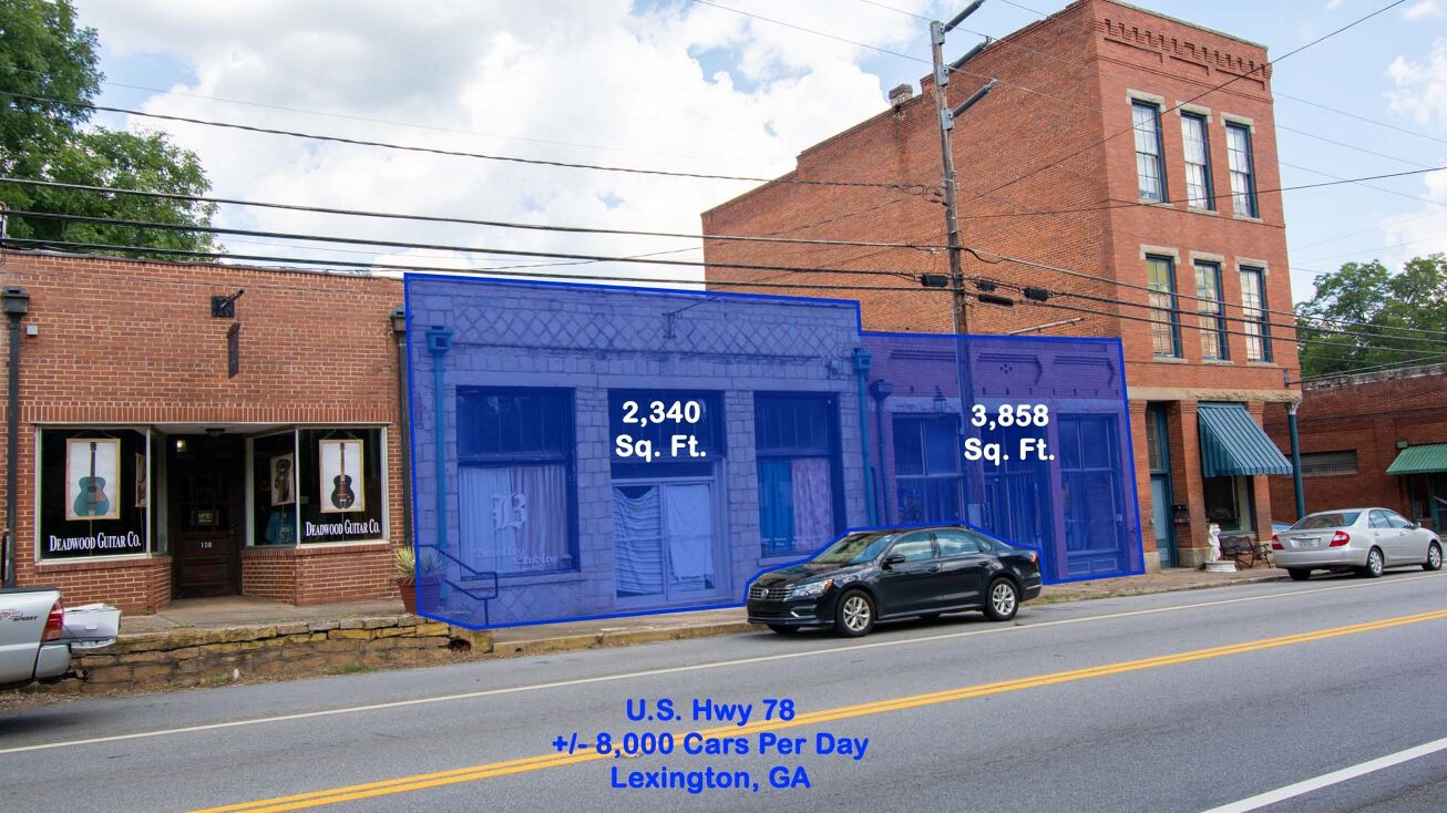 104 W Main St., 106 W Main St., and 109 Platt St., Lexington, GA 30648