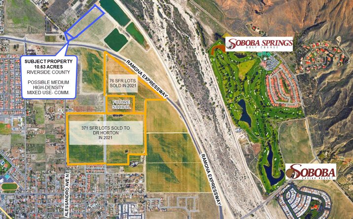 Pictures of Land property located at Ramona Expressway and Alessandro Ave North, San Jacinto, CA 92583 for sales - image #1