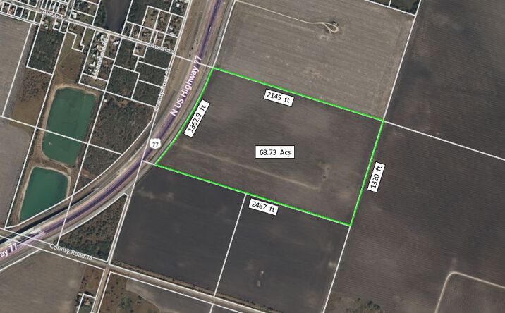 Pictures of Land property located at N US Highway 77, Driscoll, TX 78380 for sales - image #1
