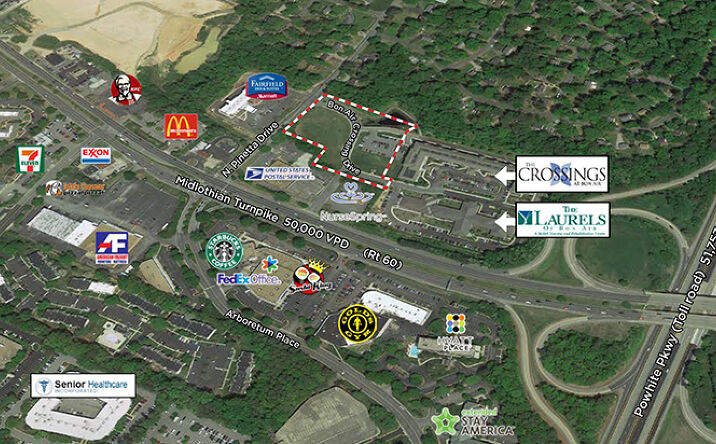 Pictures of Land property located at 9151 Bon Air Crossings Dr, Chesterfield, VA 23235 for sales - image #1