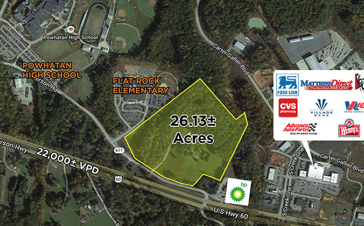 Pictures of Land property located at 2206 Batterson Rd, Powhatan, VA 23139 for sales - image #1