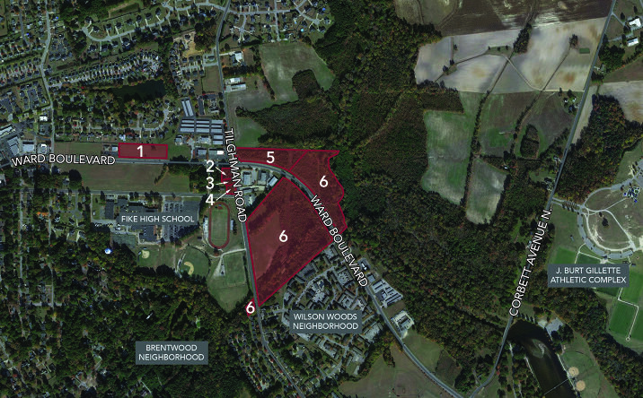 Pictures of Land property located at WARD BOULEVARD AND TILGHMAN ROAD NORTH, Wilson, NC 27896 for sales - image #1
