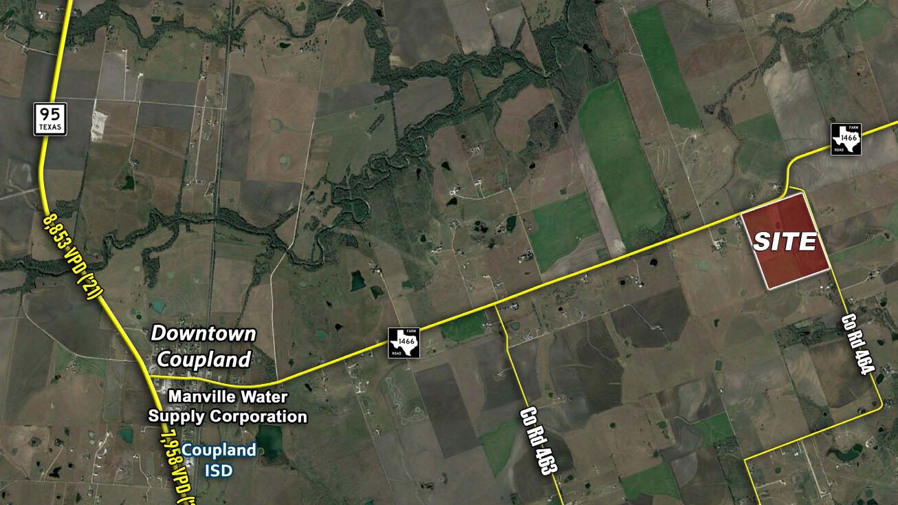 FM 1466 & CR 464, Coupland, TX 78615 Land for Sale FM 1466 & CR 464