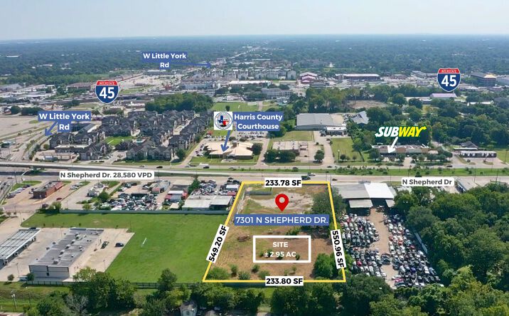 Pictures of Land property located at 7301 N Shepherd Dr, Houston, TX 77091 for sales - image #1