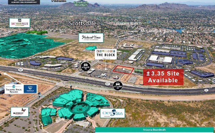 Pictures of Land property located at N Pima Center Pkwy & E Via De Ventura, Scottsdale, AZ 85258 for sales - image #1