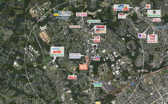 Pictures of Retail, Land property located at 4351, 4401 & 4451 Pennell Road, Aston, PA 19014 for sales - image #1