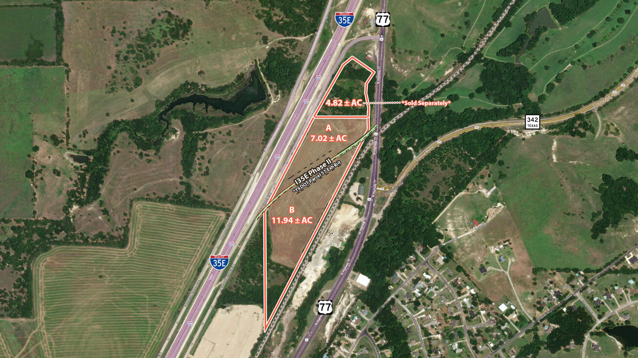 I35E, Waxahachie, TX 75165 Land for Sale 19± Acres of Land