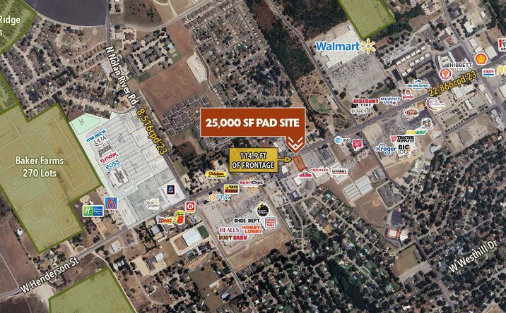 Pictures of Retail, Land property located at 1645 W Henderson St, Cleburne, TX 76033 for sales - image #1