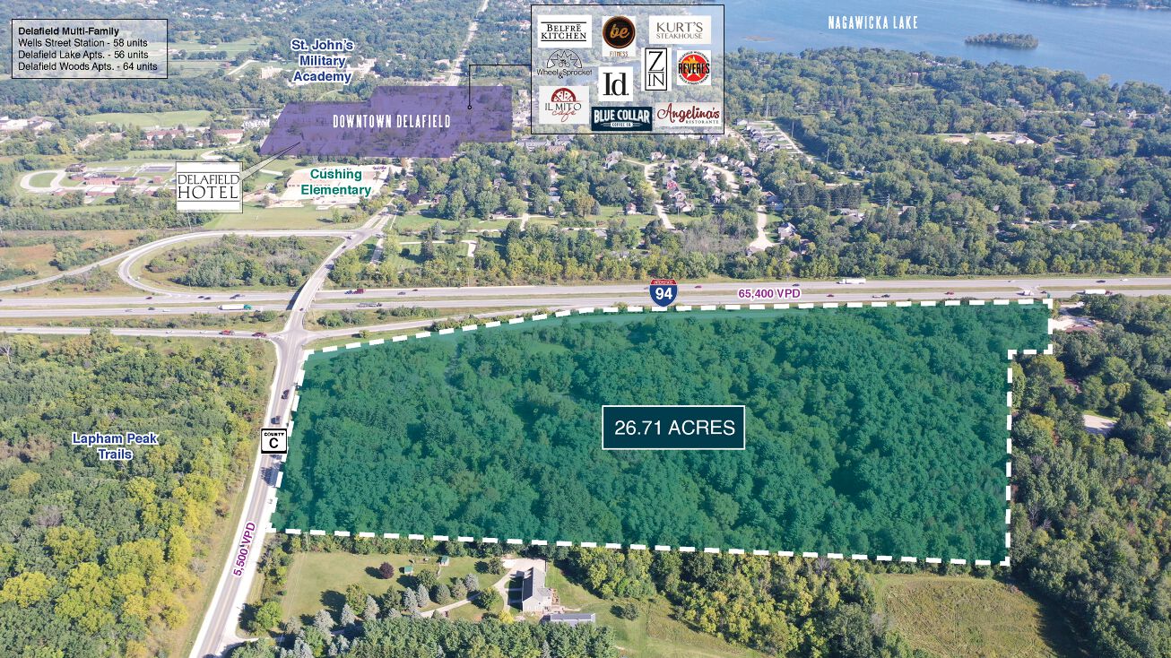 Highway C, Delafield, WI 53018 Land for Sale Delafield Development Land