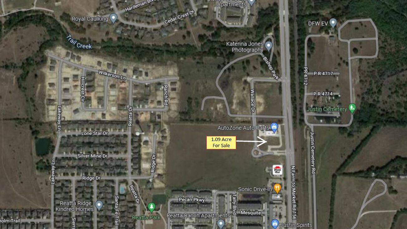 FM 156 and Tally Blvd, Justin, TX 76247 Land for Sale FM 156 and