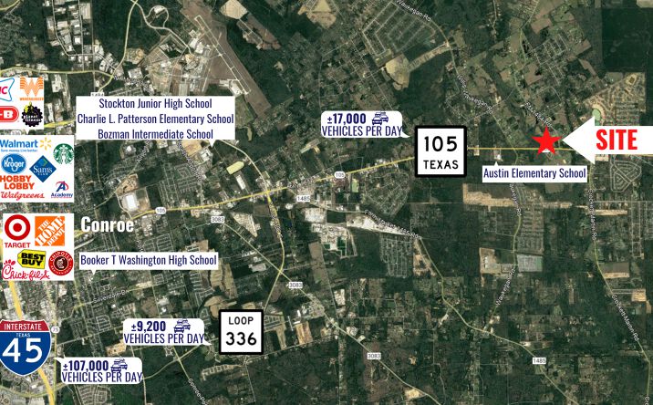 Pictures of Land property located at TX-105, Cut and Shoot, TX 77303 for sales - image #1