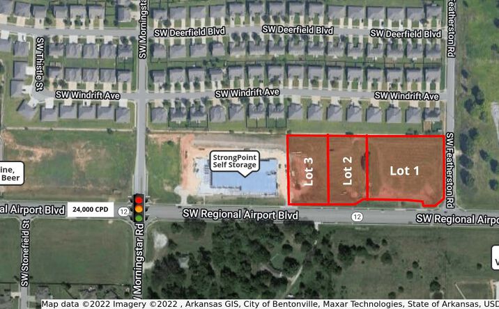 Pictures of Land property located at SW Regional Airport Blvd Lot 1, Bentonville, AR 72712 for sales - image #1