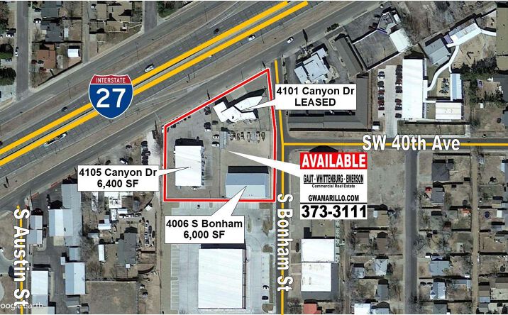 Pictures of Retail, Office, Industrial property located at 4101, 4105 Canyon Dr & 4006 S Bonham, Amarillo, TX 79110 for sales - image #1