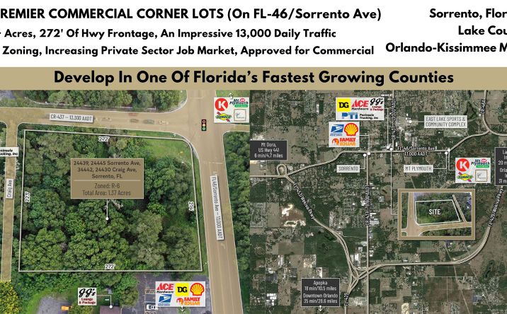 Pictures of Land property located at 24439 Sorrento Ave., Sorrento, FL 32776 for sales - image #1