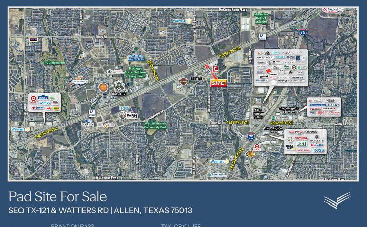 Pictures of Retail, Land property located at SEQ of SH-121 & Watters Rd, Allen, TX 75013 for sales - image #1