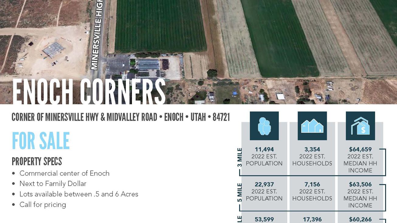 Midvalley Road and Minersville Highway SEC, Enoch, UT 84721