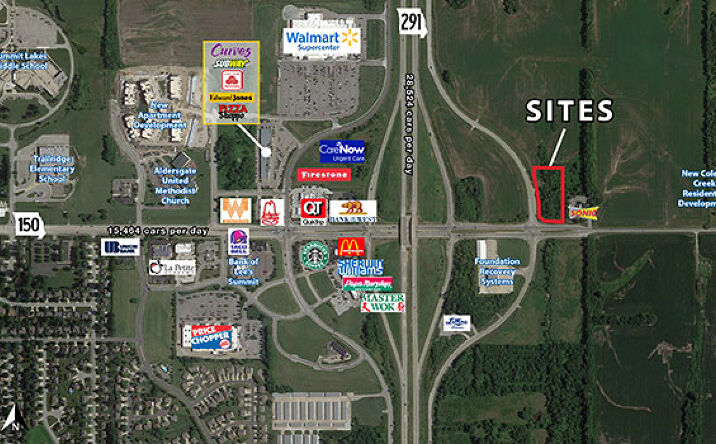 Pictures of Land, Mixed Use, Retail property located at 150 Highway & 291 Highway, Lee'S Summit, MO 64063 for sales - image #1