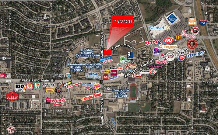 Pictures of Land property located at SEC N Valley Park way & Civic Circle, Lewisville, TX 75067 for comps - image #1