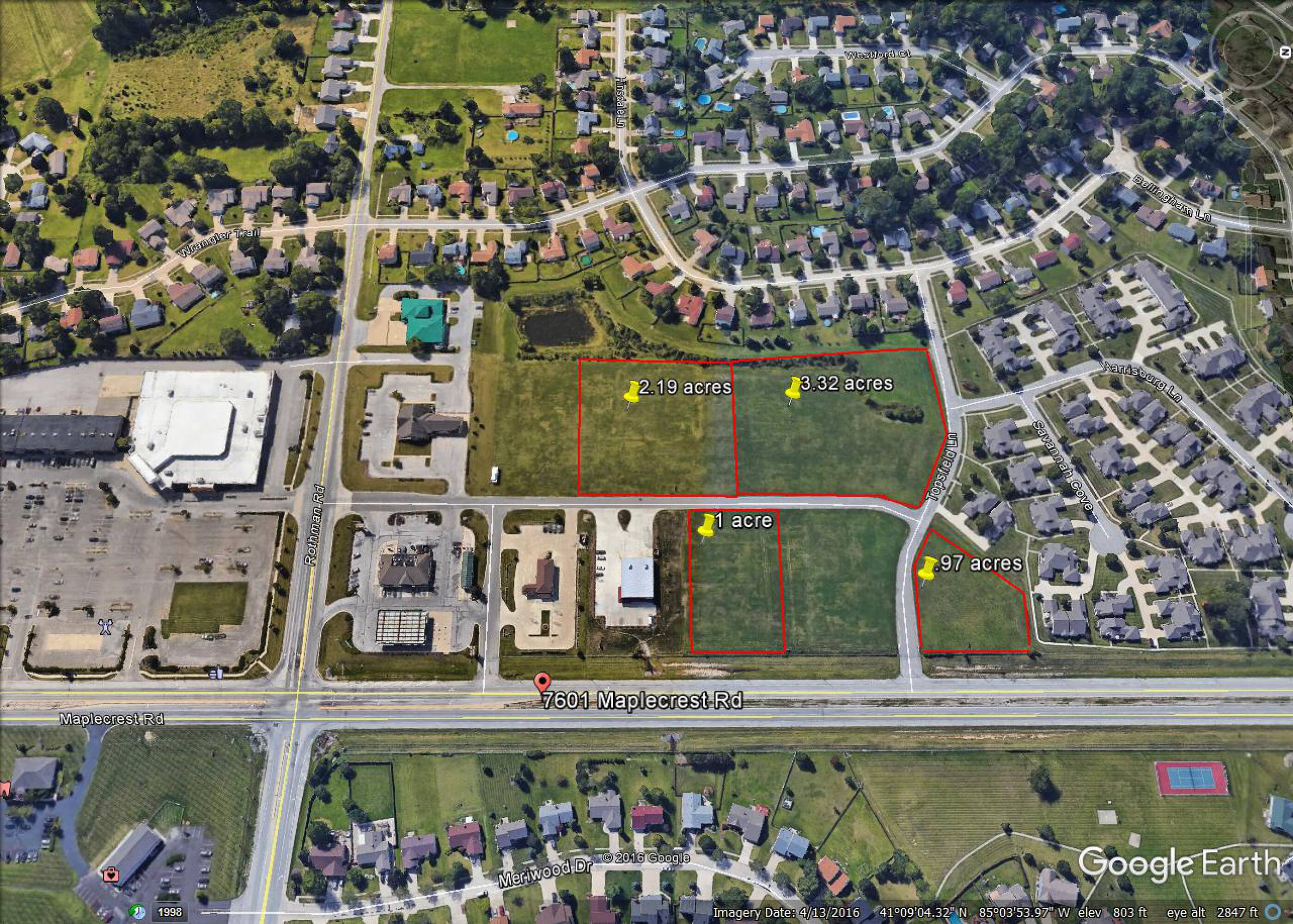 7601 MAPLECREST RD Fort Wayne IN 46835-0008 APN: 02-08-09-480-003.000 ...