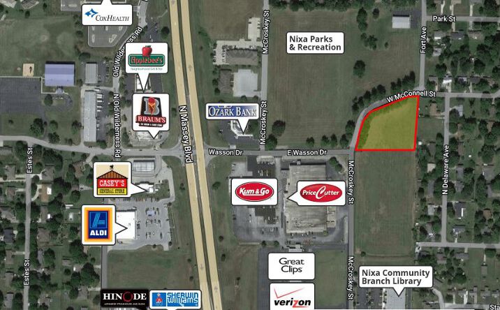 Pictures of Land property located at West Wasson & North McCroskey Street, Nixa, Nixa, MO 65714 for sales - image #1