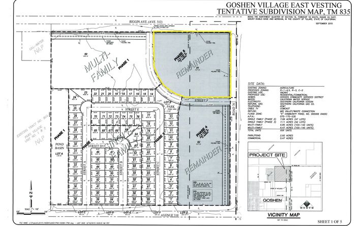 Pictures of Land property located at SW Corner of W. Riggin Ave. and Rd. 76, Visalia, CA 93291 for sales - image #1