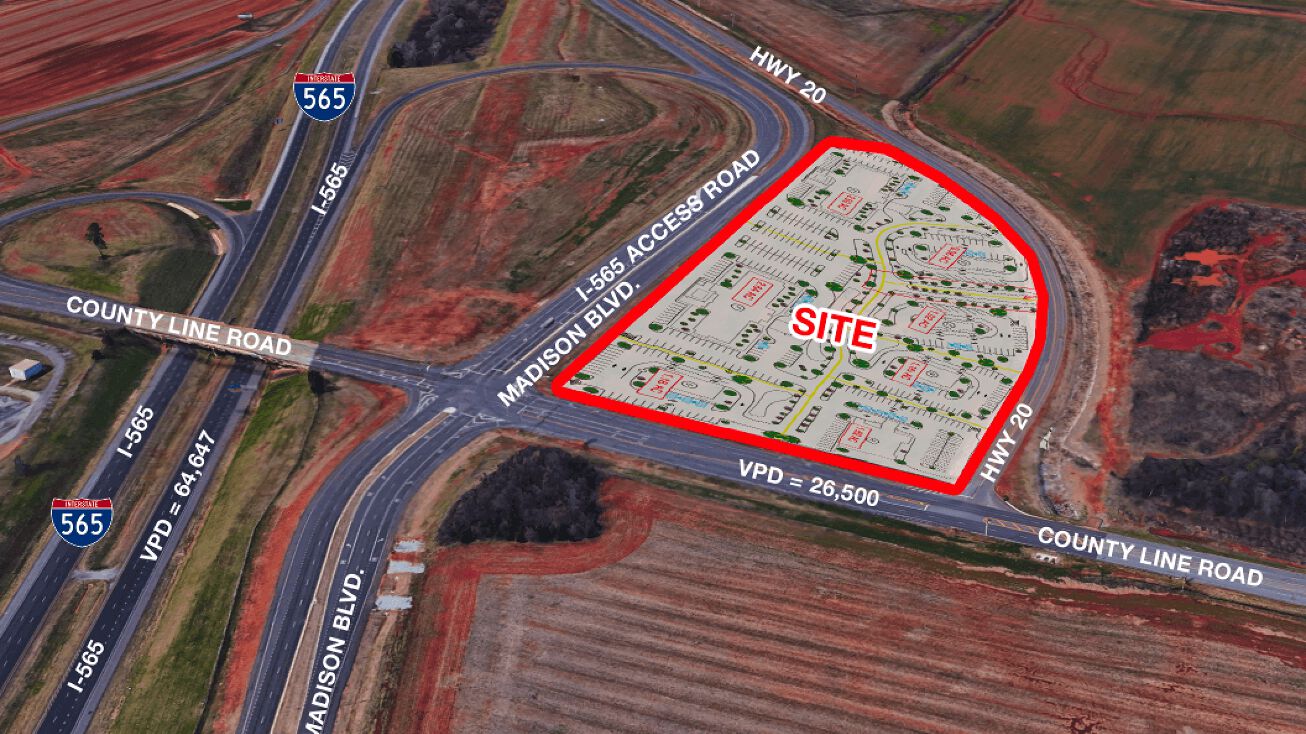 Highway 20 & County Line Rd, Huntsville, AL 35756 Land for Sale